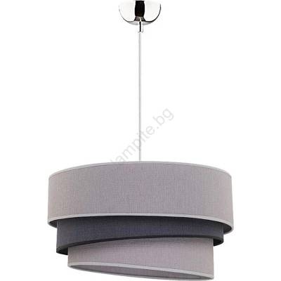 Duolla - Пендел TRIO 1xE27/40W/230V Ø 45 см сив/черен (DU8313)