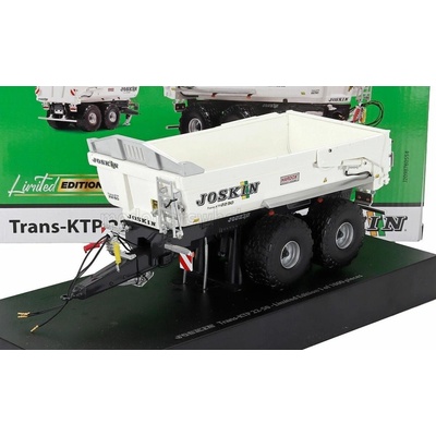 UNIVERSAL HOBBIES JOSKIN TRAILER TRANS-KTP 22-50 2-ASSI RIMORCHIO TRAILER FOR TRACTOR 2010 WHITE 1:32