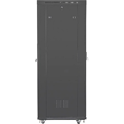 Lanberg rack cabinet 19" free-standing 42U/600x1000 (flat pack) with mesh door lcd black v2 (FF01-6042-23BL)