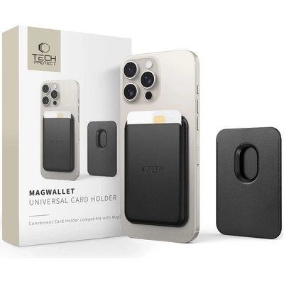 Tech-Protect Калъф за карти Tech-Protect MagWallet Magsafe - черен (5906302370573)