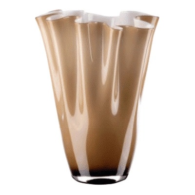 Váza WAIVA opálovo biela fumé H40 cm