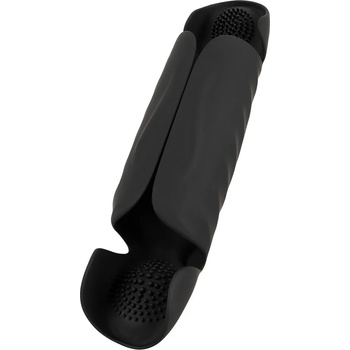 Image 1 of Rebel Vibrating Penis Trainer with 3 Point Stimulation Black