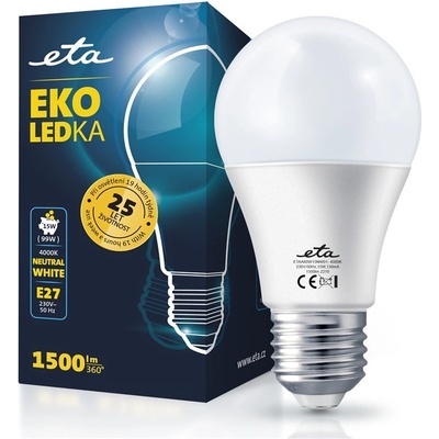 Eta EKO LEDka klasik 15W, E27, neutrální bílá