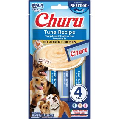 Inaba Dog Churu Maškrta Pasta pre Psov s Tuniakom 4 x 14 g
