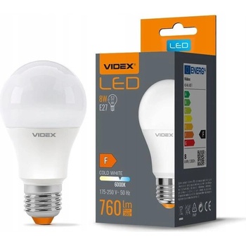 Videx LED žiarovka 8W CCD Studená biela, E27