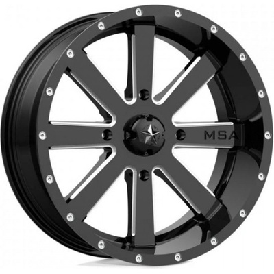 MSA OFFROAD M34 FLASH 7x20 4x156 ET0 gloss black milled