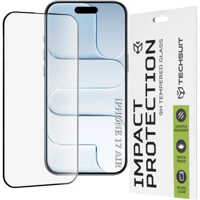 Techsuit Протектор за iPhone 17 Air - Techsuit - 111D Пълно покритие / Цяло лепило със стъкло - Черен