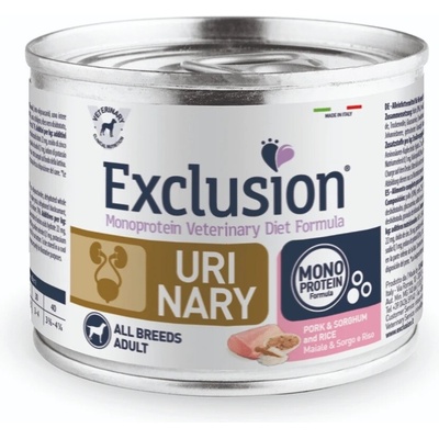 Exclusion Monoprotein Vet Diet Urinary All Breeds vepřové čirok a rýže 200 g