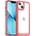HQWear Кейс Outer Space за iPhone14 Plus, твърд, с гел рамка, червен (9145576267073)