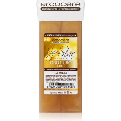 Arcocere Epilační vosk se třpytkami Professional Wax Oro Puro Gold (Roll-On Cartidge) 100 ml