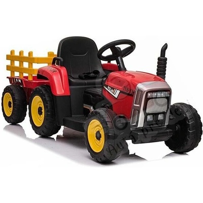 Megacar XMX611 detský elektrický traktor s vlečkou červená