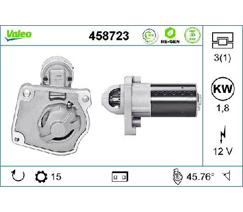 Štartér VALEO 458723