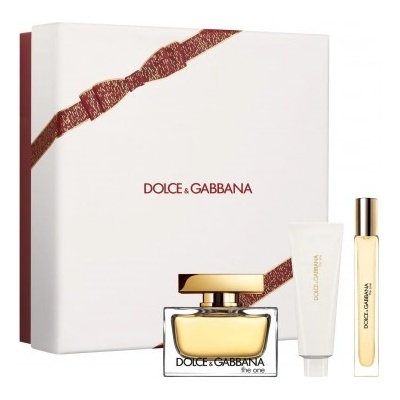 Dolce&Gabbana Комплект за жени Dolce & Gabbana The One - Парфюмна вода 75 мл + Лосион за тяло 50 мл + Мини Парфюмна вода 10 мл