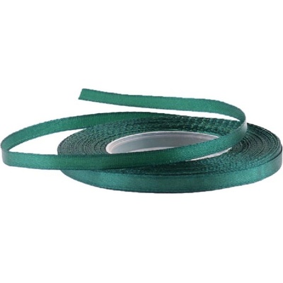 Stuha saténová 6 mm/32 m - lahvově zelená