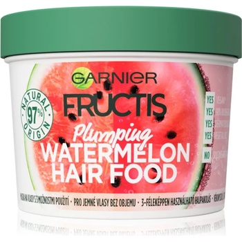 Image 1 of Garnier Fructis Watermelon Hair Food маска за тънка коса без обем 390ml