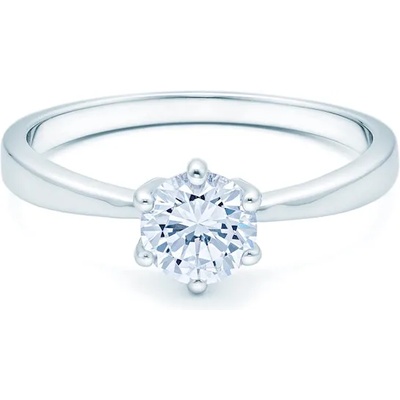 SAVICKI Годежен пръстен Solitaire: бяло злато. диамант