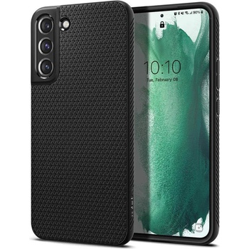 Spigen Liquid Air Case - силиконов (TPU) калъф с висока степен на защита за Samsung Galaxy S22 Plus (черен)