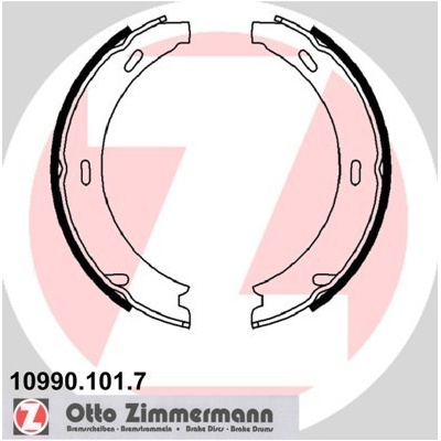Sada brzd. čeľustí parkov. brzdy ZIMMERMANN 10990.101.7
