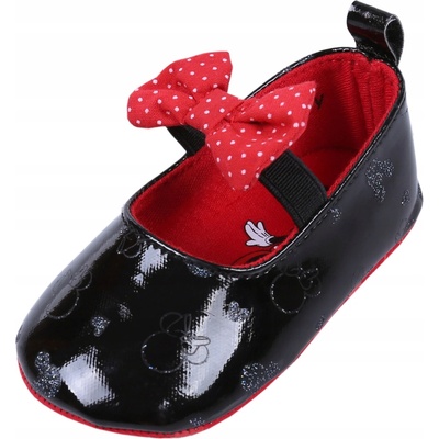 Lakované nechodky Minnie Mouse čierne