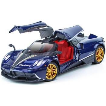 Метална количка Pagani с пушек, отварящи се врати, светлина, звук, мащаб: 1: 24