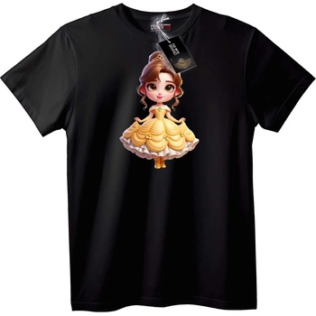 NOONEBRAND Тениска с Принцеса Belle - XS, Black