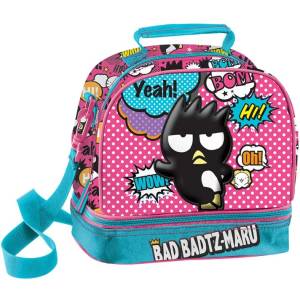 Bad-badtz-maru Термо чанта за храна Bad Badtz-Maru - 2 отделения с цип и регулируема презрамка (261313)