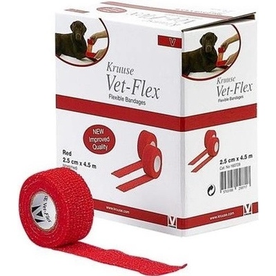 Kruuse bandáž Vetflex 2,5 cm x 4,5 m 10 ks.
