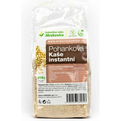 Kukuřičný mlýn Pohánková kaša instantná 200 g