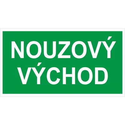 Fotoluminiscenční samolepka Nouzový východ 210 x 100 mm VÝPRODEJ