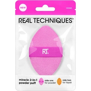 Real Techniques Miracle Side One houbička na pudr + Side Two houbička na tekutý make-up