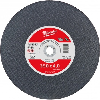 Milwaukee Rozbrušovací kotouč 350 × 4 mm 4932472264