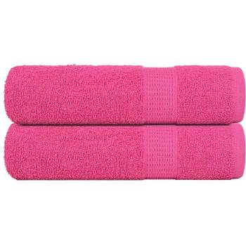 vidaXL Кърпи за баня FROGN 2 бр. Розови 100x150 см 360 г/м2 (137052)
