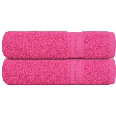vidaXL Кърпи за баня FROGN 2 бр. Розови 100x150 см 360 г/м2 (137052)