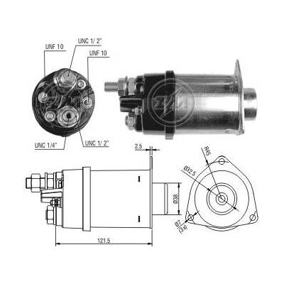 Spínač startéru Delco 1115618