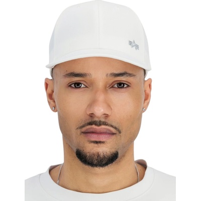Alpha Industries Metal Label Cap white/metalsilver biela/strieborná