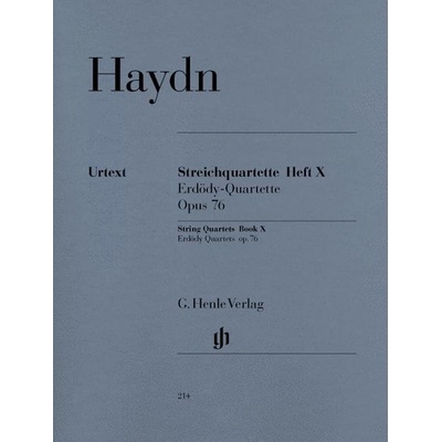 Joseph Haydn String Quartets Book X Op. 76 Nr. 1-6 Erdödy-Quartette noty pro smyčcový kvartet