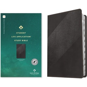NLT Student Life Application Study Bible, Filament Enabled Edition (Red Letter, Leatherlike, Charcoal Gray Striped, Indexed) | NLT (ISBN: 9781496449641)