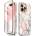 SUPCASE Дамски Калъф за iPhone 13 Pro, Supcase Iblsn Cosmo Marble, Розов (843439114197)