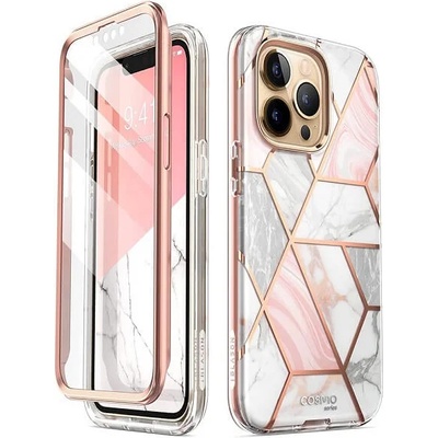 SUPCASE Дамски Калъф за iPhone 13 Pro, Supcase Iblsn Cosmo Marble, Розов (843439114197)