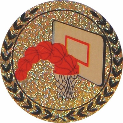 AGM203 Emblém hologram basketbal pr.50mm