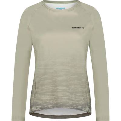 Shimano Дамска фланелка с дълъг ръкав за колоездене Shimano Women's Saiko Long Sleeve Jersey Cycling jersey - Restore Green (156-2764-0211)