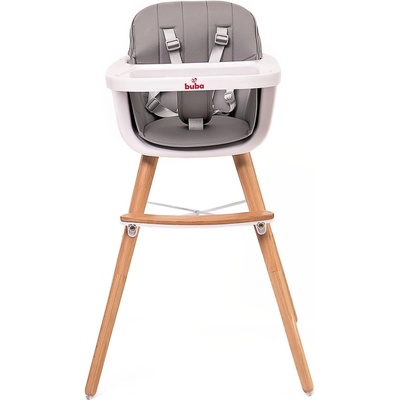 Buba Carino столче за хранене 2в1 сиво (NEW022854)