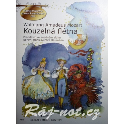 Kúzelná flauta pre klavír v jednoduchom slohu od Wolfgang Amadeus Mozart