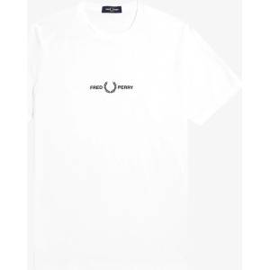 Fred Perry Тениска Fred Perry Embroidered Logo T Shirt - White 100
