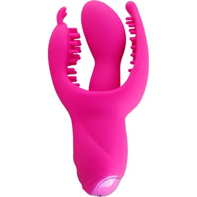 X Fun мф Вибратор и стимулатор за g-точка "rampant bunny pink" 16 см