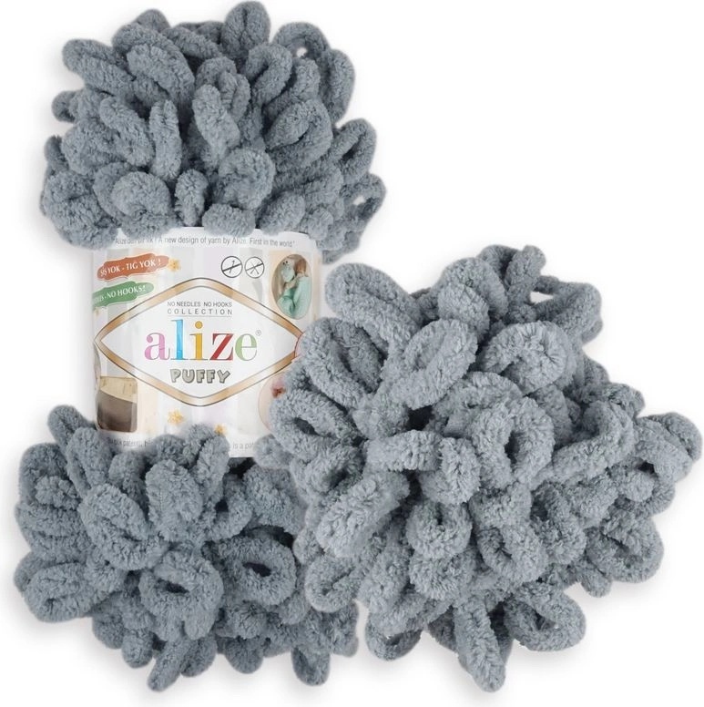 Alize Puffy 428 šedá
