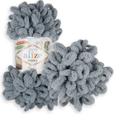 Alize Puffy 428 šedá