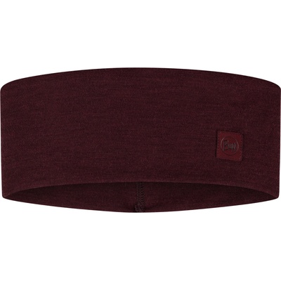 Buff Merino Wide Headband vínová
