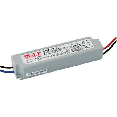 Wireli Zdroj napätia 12V 24W 2A IP67 GLP typ GPV-20-12