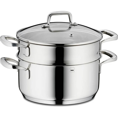 Kela 20 см тенджера с приставка за готвене на пара и капак KELA от серия Flavoria